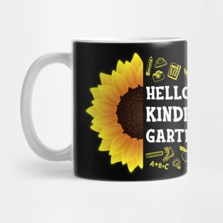 Hello Kindergarten Shirt Kindergarten Back To School Sunflower Gift Mug